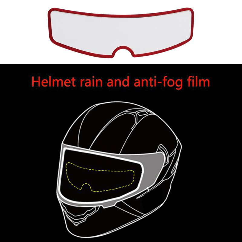 

Rainproof And Fog-proof Lens Patch Motorcycle Helmet Anti-fog Film 6XDB, White