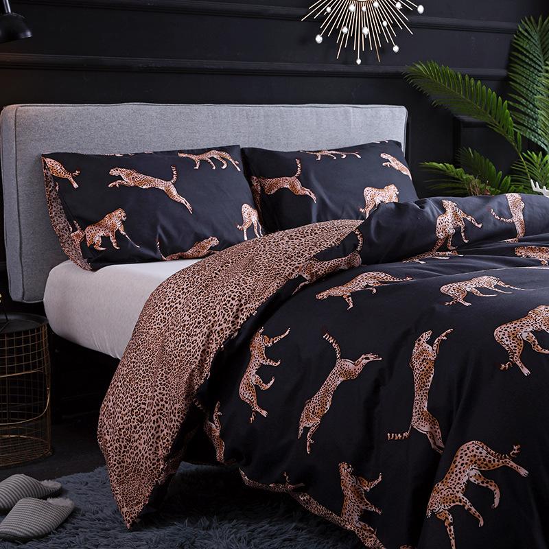 

50 Comforter Bedding Sets King Duvet Cover Luxury Modern Pillowcase Bed Set Adult Animal Cotton Couple Bedding Set 200*200, Flower