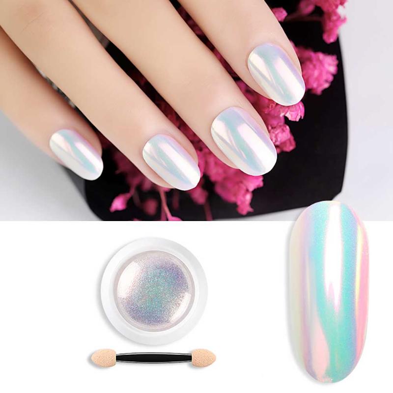 

1PCS 5g Mermaid Nail Glitter Powder Pearl Shell Shimmer Powder Glimmer Dust Pretty Shimmer Laser Glitters Nail Art Decorations