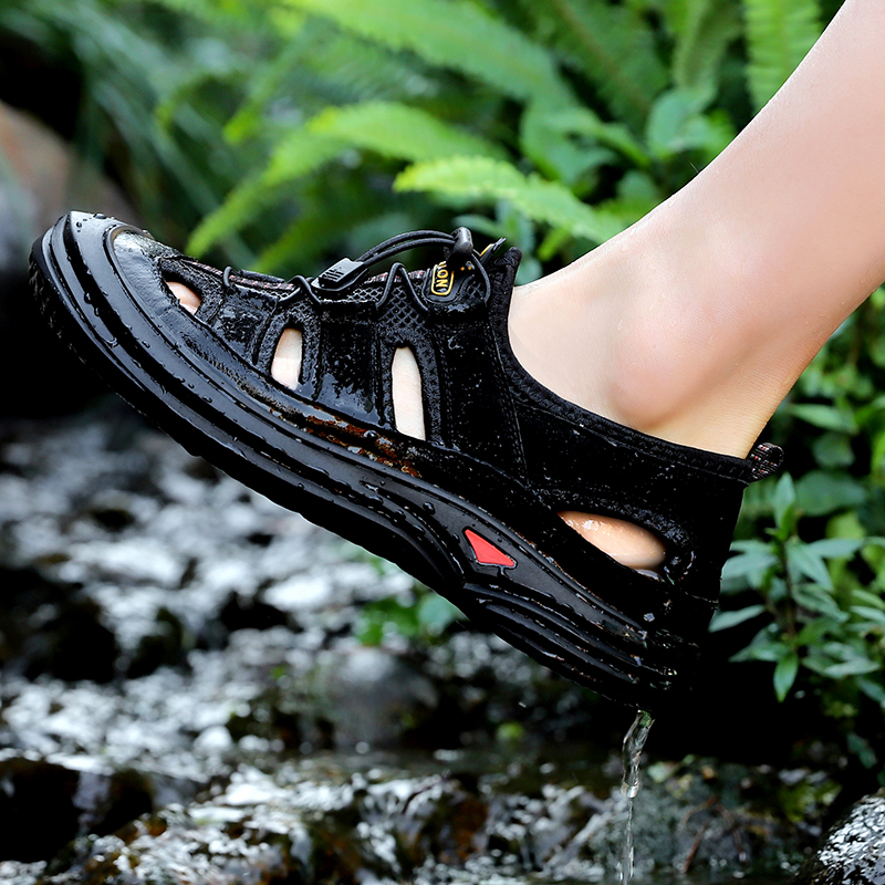 

sneakers slipper running slippers 2020 2020 verano footwear beach mens hombre sandles sandals sandalsslippers homme summer mens, Black