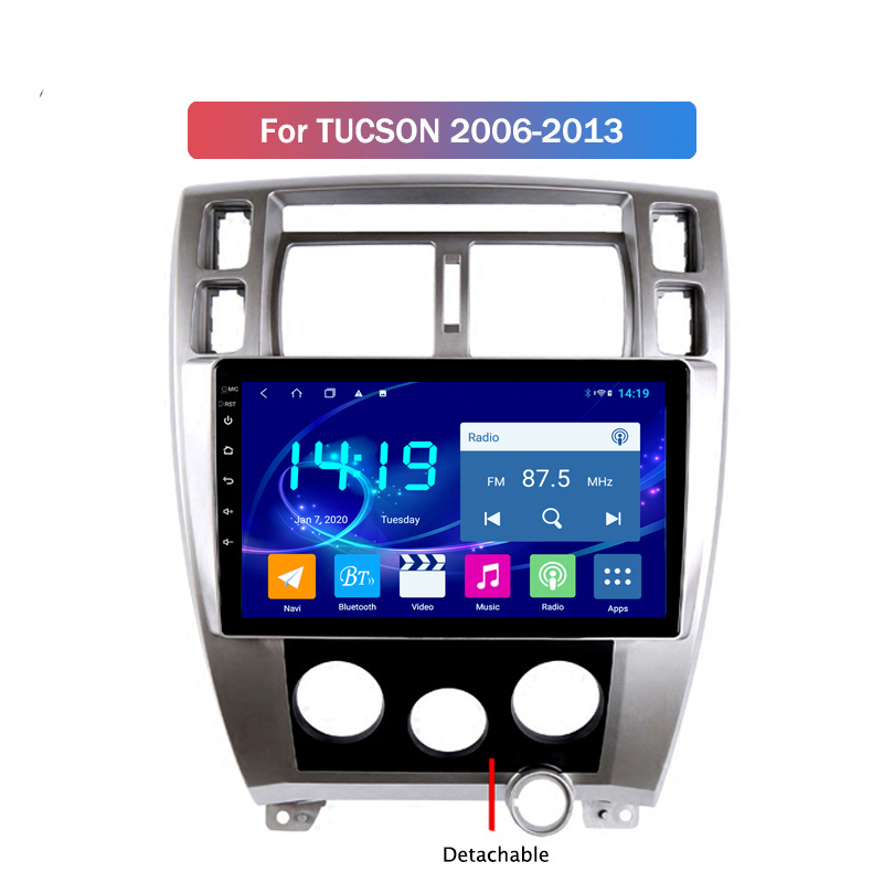

Android 10 Autoradio Car Radio Video DVD Player GPS Wifi Bluetooth Receiver For HYUNDAI TUCSON 2006-2013 2.5D IPS Screen