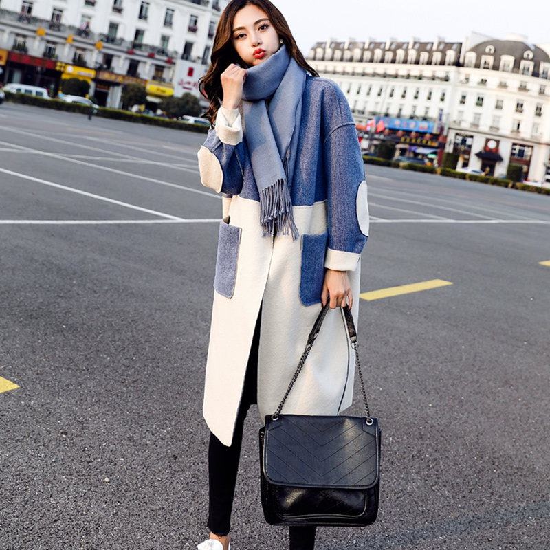 

Winter Blends Wool Coat Women Wool Jacket Coats Female Long Slim Coat Women Slim Parka Ladies Overcoat Casaco Feminino, Photo color