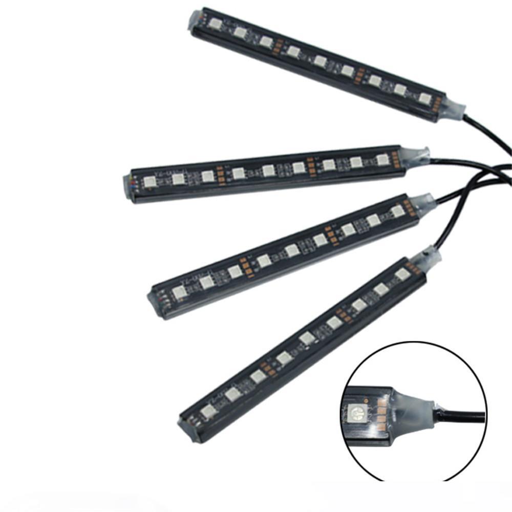 

20 sets 12V Flexible Car Styling RGB LED Strip Light Atmosphere Decoration Lamp Car Interior Neon Light with Controller Cigarette Lighter