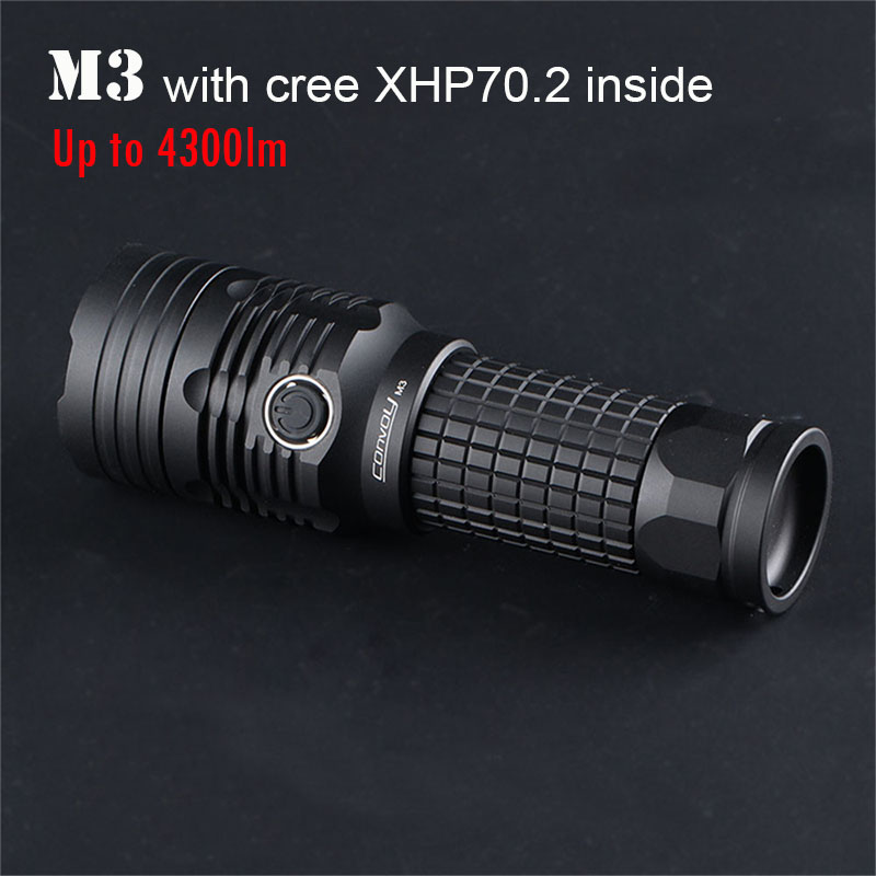 

Most Powerfull Led Convoy M3 with Cree XHP70.2 4300lm Lanterna 26650 Torch Work Flash Light Hunting Camp Lantern
