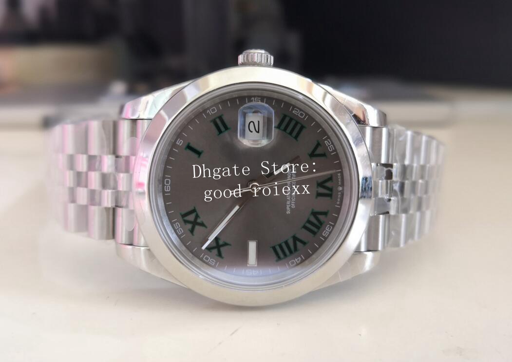 

41mm Watches Mens Gray Wimbledon BP Factory Automatic 2813 Watch Jubilee Bracelet Date Men M126300 Just Sapphire Dive Luminous Mechanical, Style 6