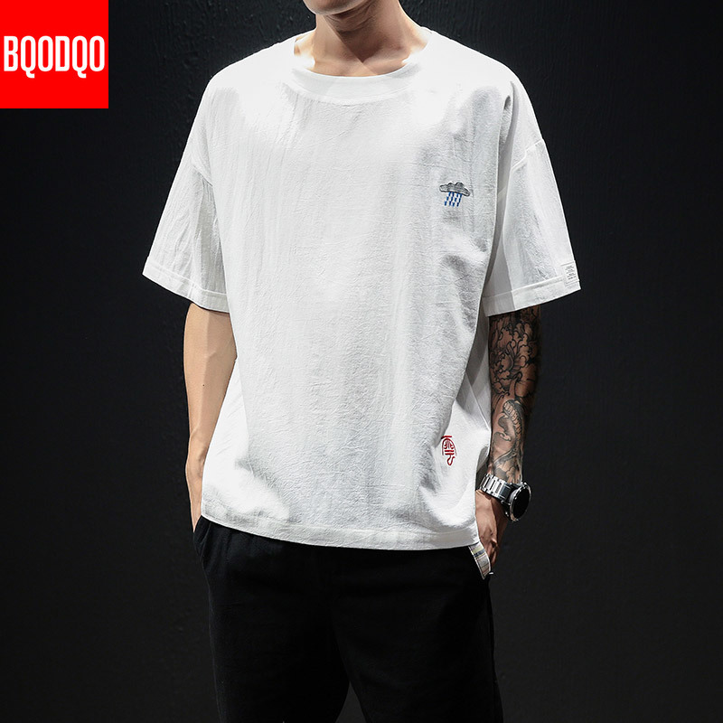 

Fitness Funny Tshirts For Men Fashion Japanese Print Anime T shirt Summer Short Sleeve Streetwear Men's Clothes 100% Cotton Tops, Coffee