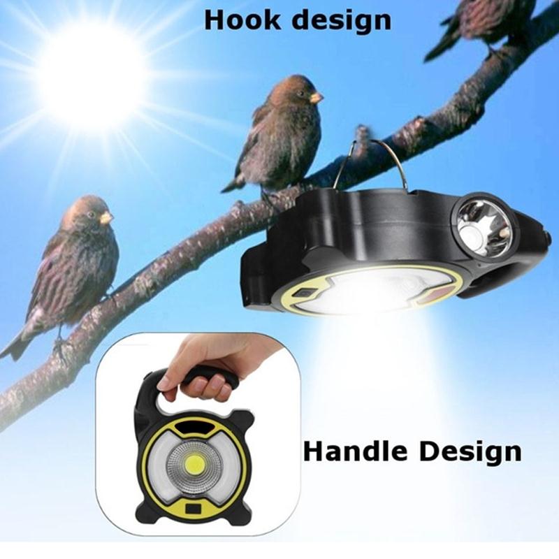 

Camping Lights Work Light COB LED Portable Lantern Hiking Torch Warning Lamp Super Bright Tent Lamp Outdoor Travel