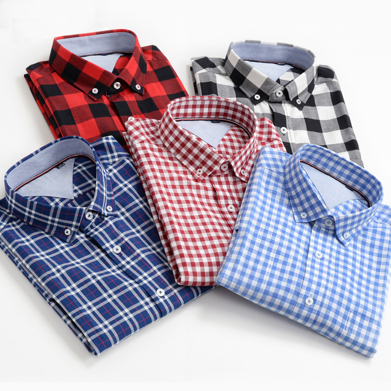 

Men's 100% Cotton Short Sleeve Plaid Shirt Fashion Casual Comfortable Brand Shirt Male Plus Zise 5XL 6XL 7XL 8XL 9XL 10XL, 619518