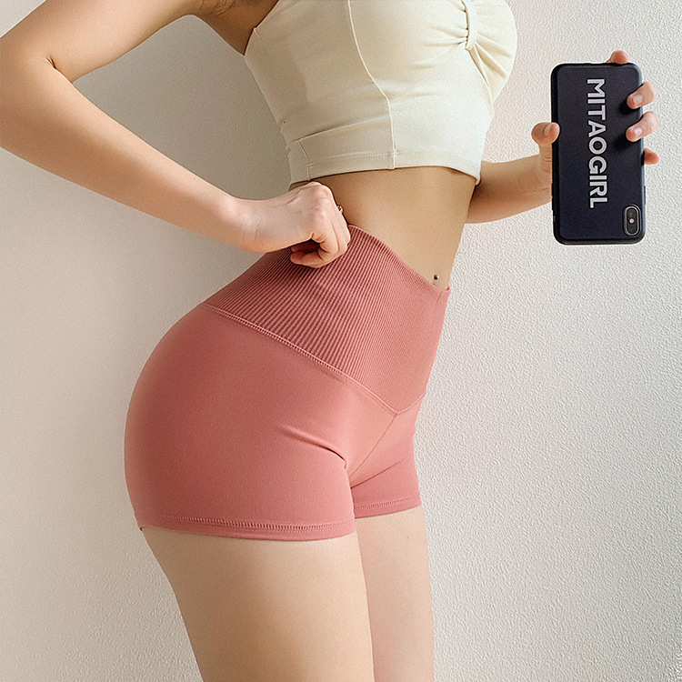 

Push Up Elastic Running Shorts For Women High Waist Sport Bottoms 4 Colors Gym Yoga Clothing Quick Dry Sportswear