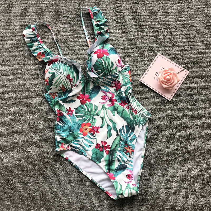 

2020 One Piece Swimsuit Women Swimwear Sexy Monokini Push Up Swimming Suit Ruffle Bathers New Bathing Suit Female Beach Fused  MX200613, Tl-2021-04