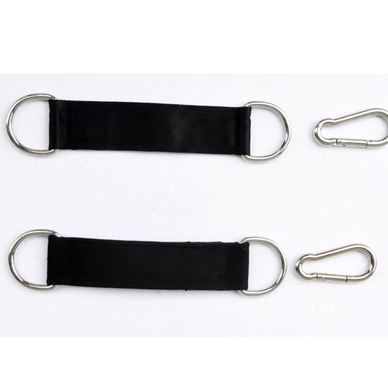 

Heavy Duty Sling Straps Fitness Pull up Bar Hanging Leg Raiser with Steel D-Ring N58B