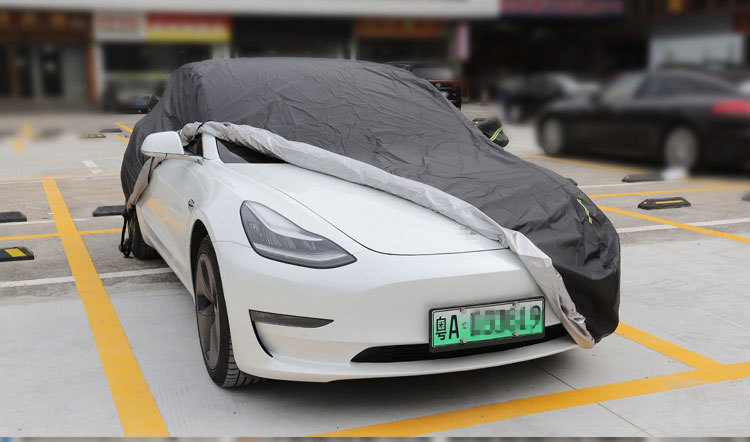 2021 LUCKEASY Car Cover For Tesla Model 3 Oxford Cloth Waterproof All 