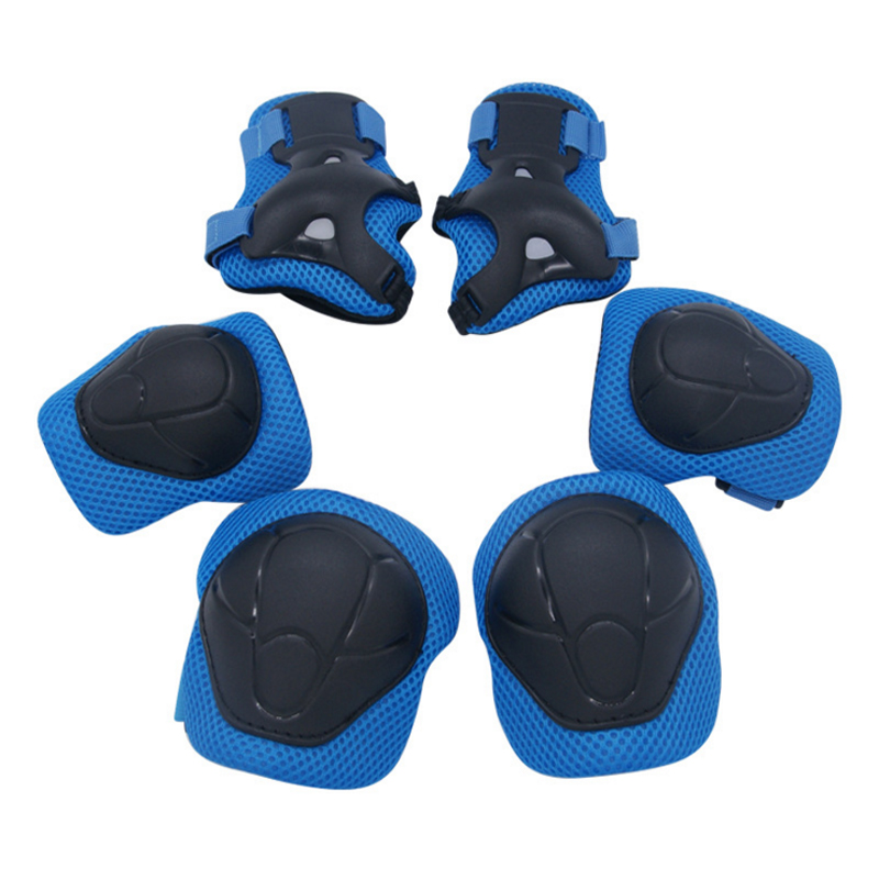 

LOCLE 6pcs/Set Adjustable Elbow & Knee Pads Safety Tactical Elbow Knee Support Kneepad Pads For Skating Climbing Cycling, Red