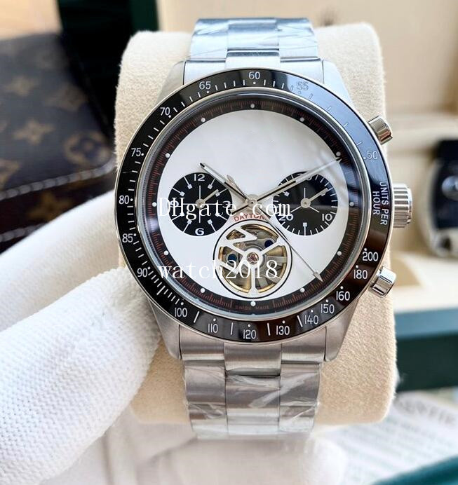 

Latest Version Luxury Watch 116509 Vintage Flywheel Dial Transparent Back 316L Steel 40mm Mechanical Automatic Men's Luxury Watches, Original box papaer