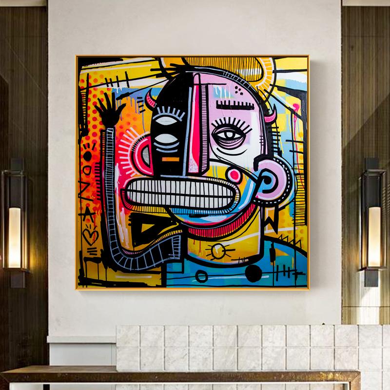 

Graffiti Street Art Joachim Abstract Oil Paintings on Canvas Wall Art Cuadros Pictures Posters and Prints for Living Room Decor