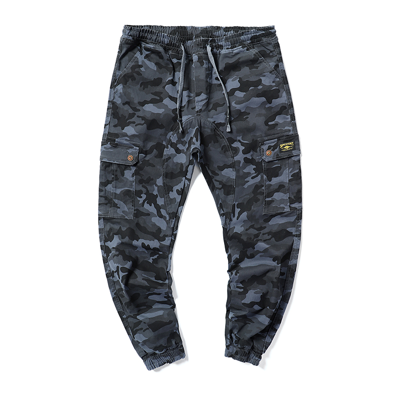 

Plus Size 7XL 6XL 5XL 2020 New Mens Autumn Pants Men Camouflage Pants Loose Comfortable Cargo Trousers Camo Joggers, Blue