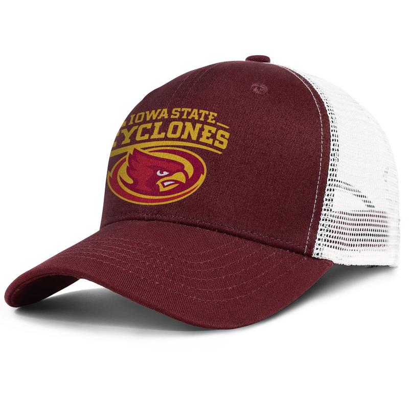 

Iowa State Cyclones football logo for men and women adjustable trucker meshcap golf fashion baseball cute trendy baseballhats white old, Blue;gray