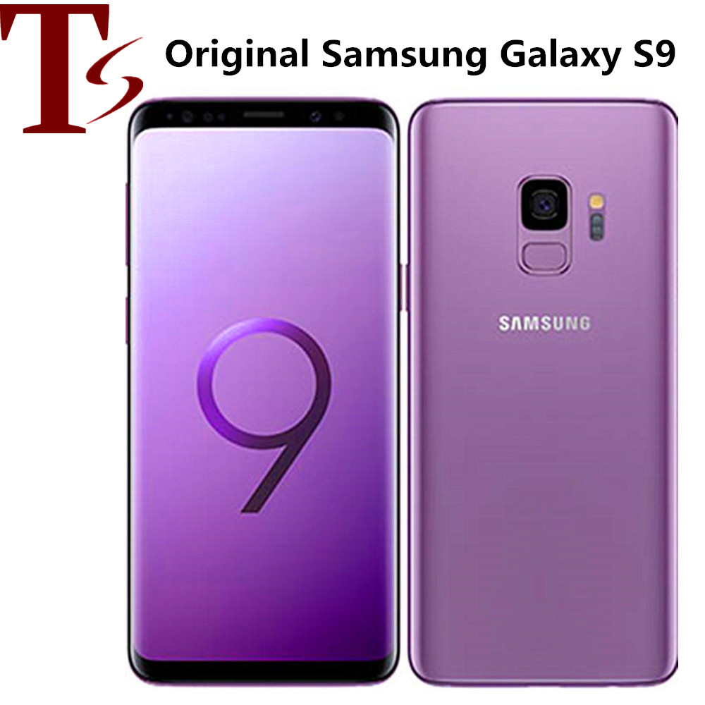 

Samsung Galaxy S9 G960U Original Unlocked LTE Android smart Phone Octa Core 5.8" 12MP 4G RAM 64G ROM Snapdragon 845 Mobile phones 1pc, Blue