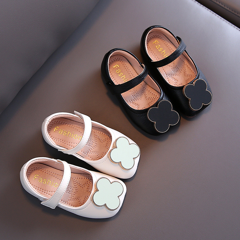 

Autumn Girls Casual Shoes Princess Soft Bottom Shoes Baby Children Kids for Girl, Black