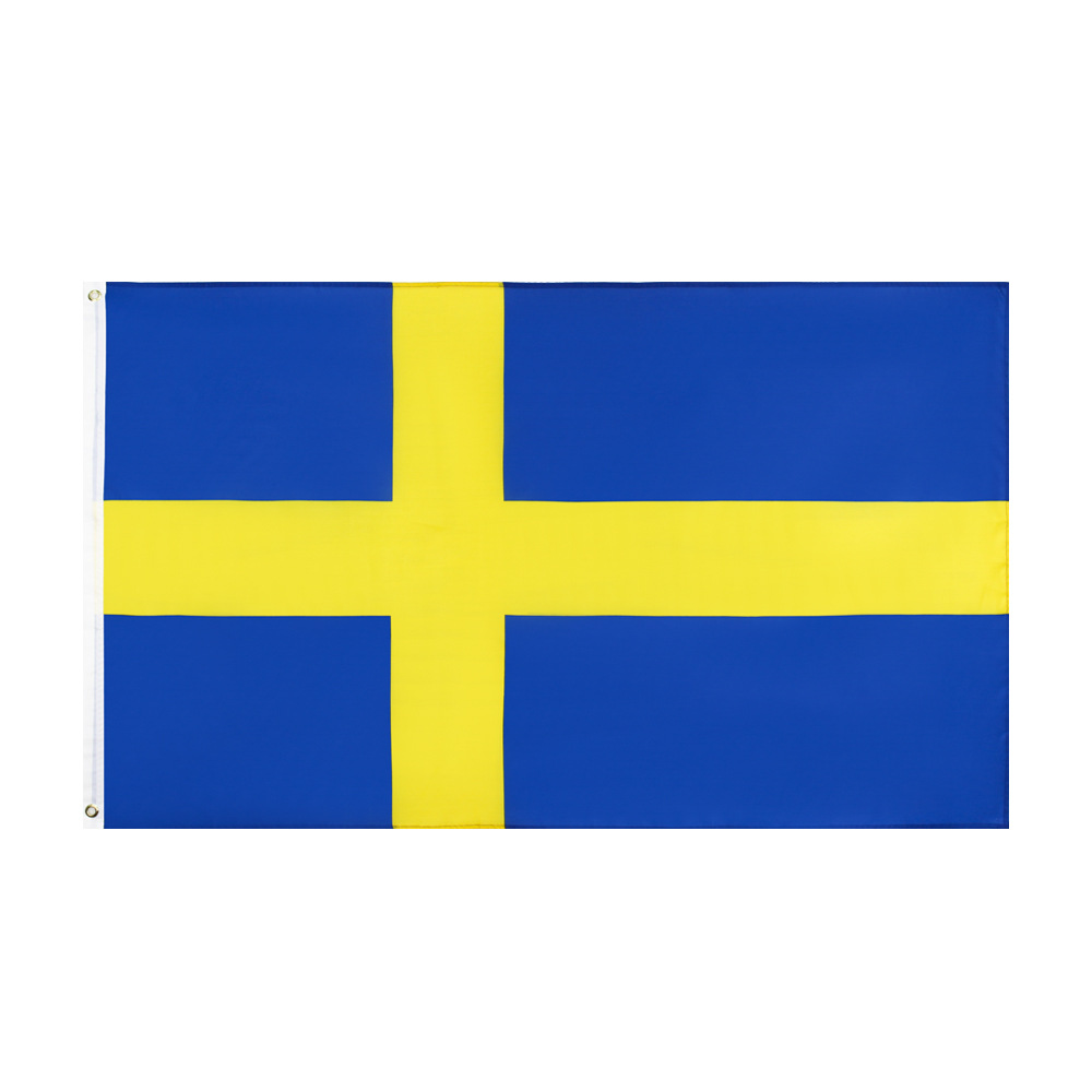 

Free Shipping In Stock 3x5ft 90x150cm Hanging SE Konungariket Sverige Sweden Flag and Banner for Celebration Decoration
