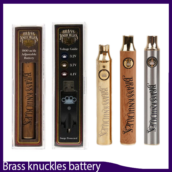 

Brass Knuckles Battery Preheating Variable Voltage 650mAh 900mAh eCig Battery Pen For 510 Thraed Thick Oil Cartridge 0266236-1
