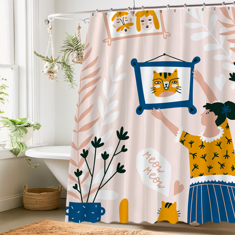 bathroom sets with window curtain and rugs