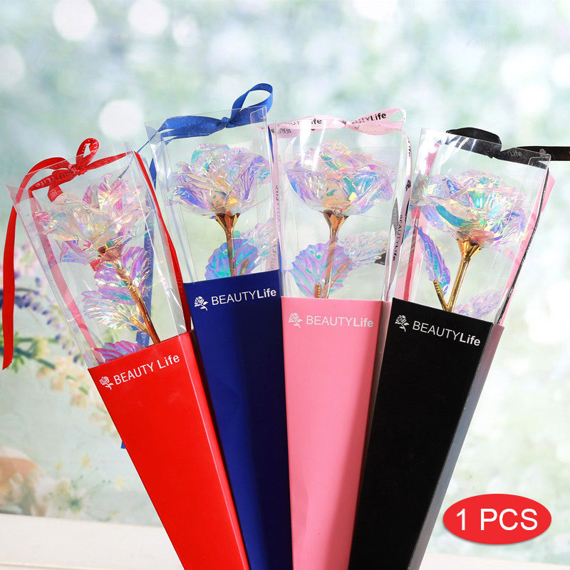 

24K Color Gold Rose Simulated Flower Eternal Flower for Your Lover Wedding Party Anniversary Valentine'S Day Romantic Presents, Black