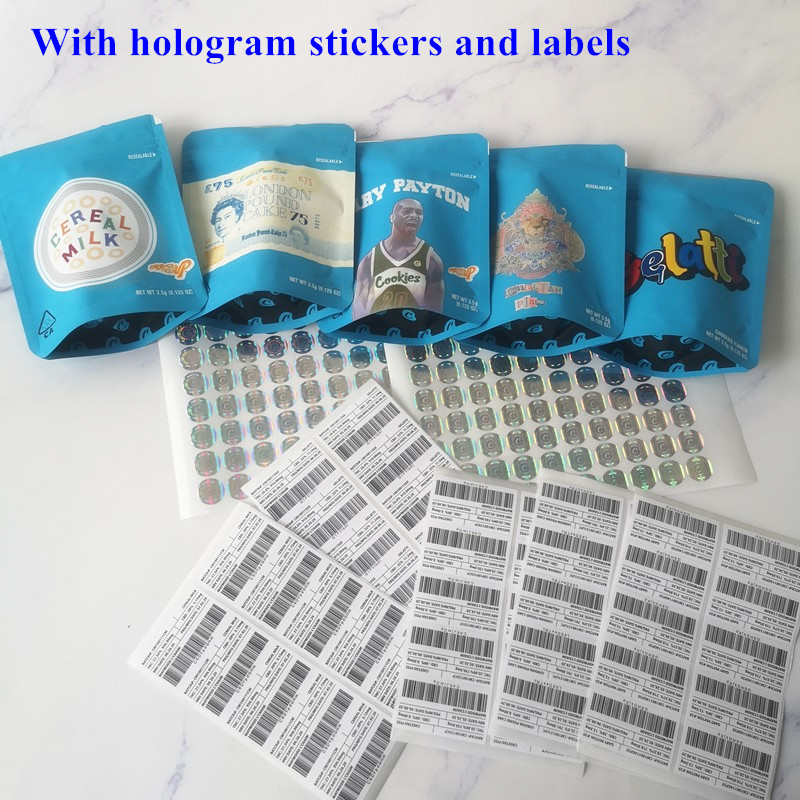 

HOT Touch Skin 5 types COOKIES California SF 3.5g Mylar Bags Snowman Blanco Lemonnade Cake mix Snowman Cookies Bag 1/8 Bag