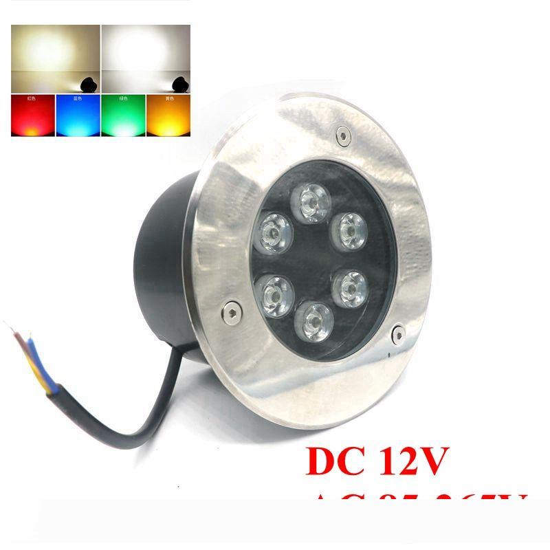 

Edison2011 6W Led Underground Light Waterproof AC 85-265V Outdoor Desk Light Garden Path Floor Light Underground Buried Yard Landscape Lamps