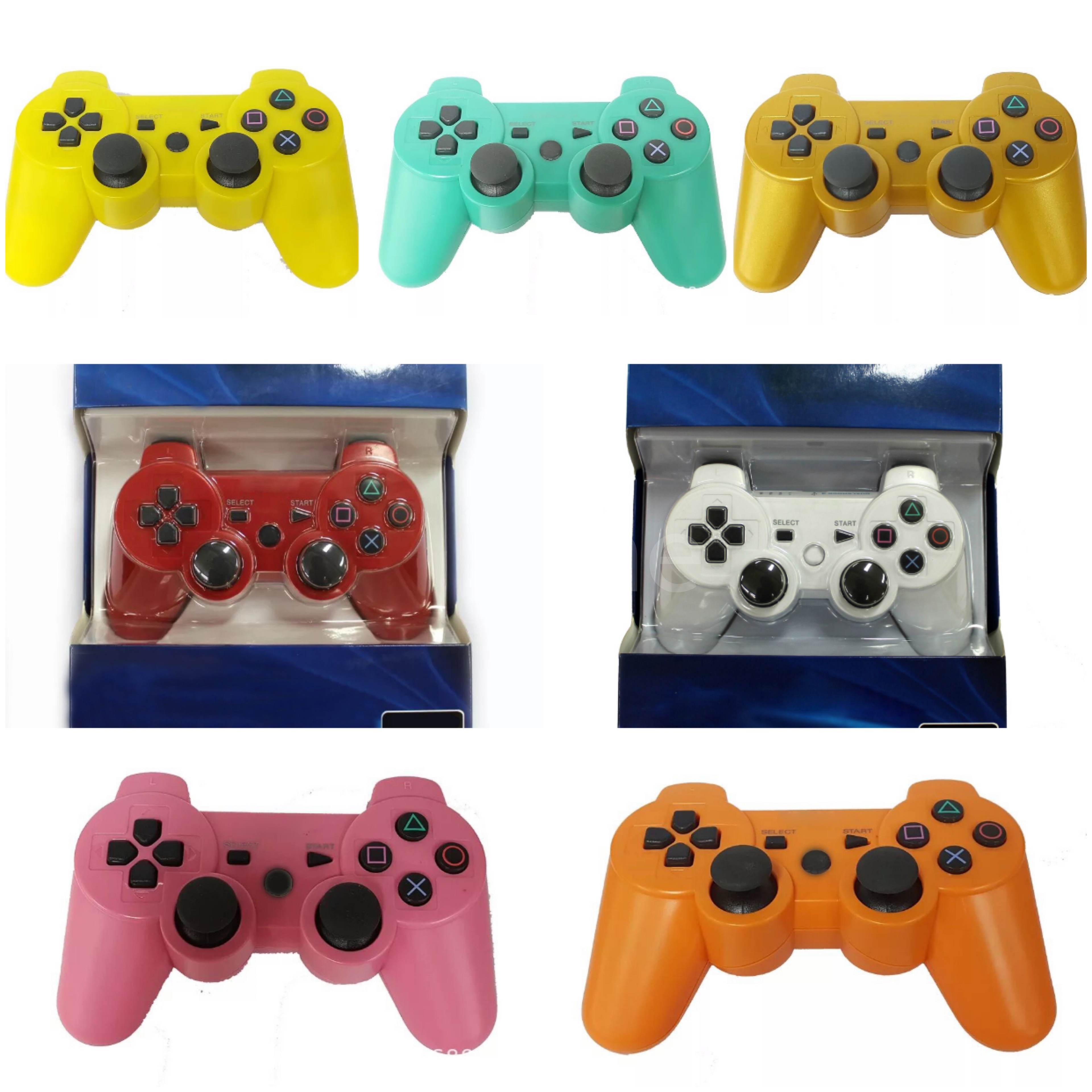 

DHL Dualshock 3 Wireless Bluetooth Controller for PS3 Vibration Joystick Gamepad Game Controllers With Retail Box Free Shipping