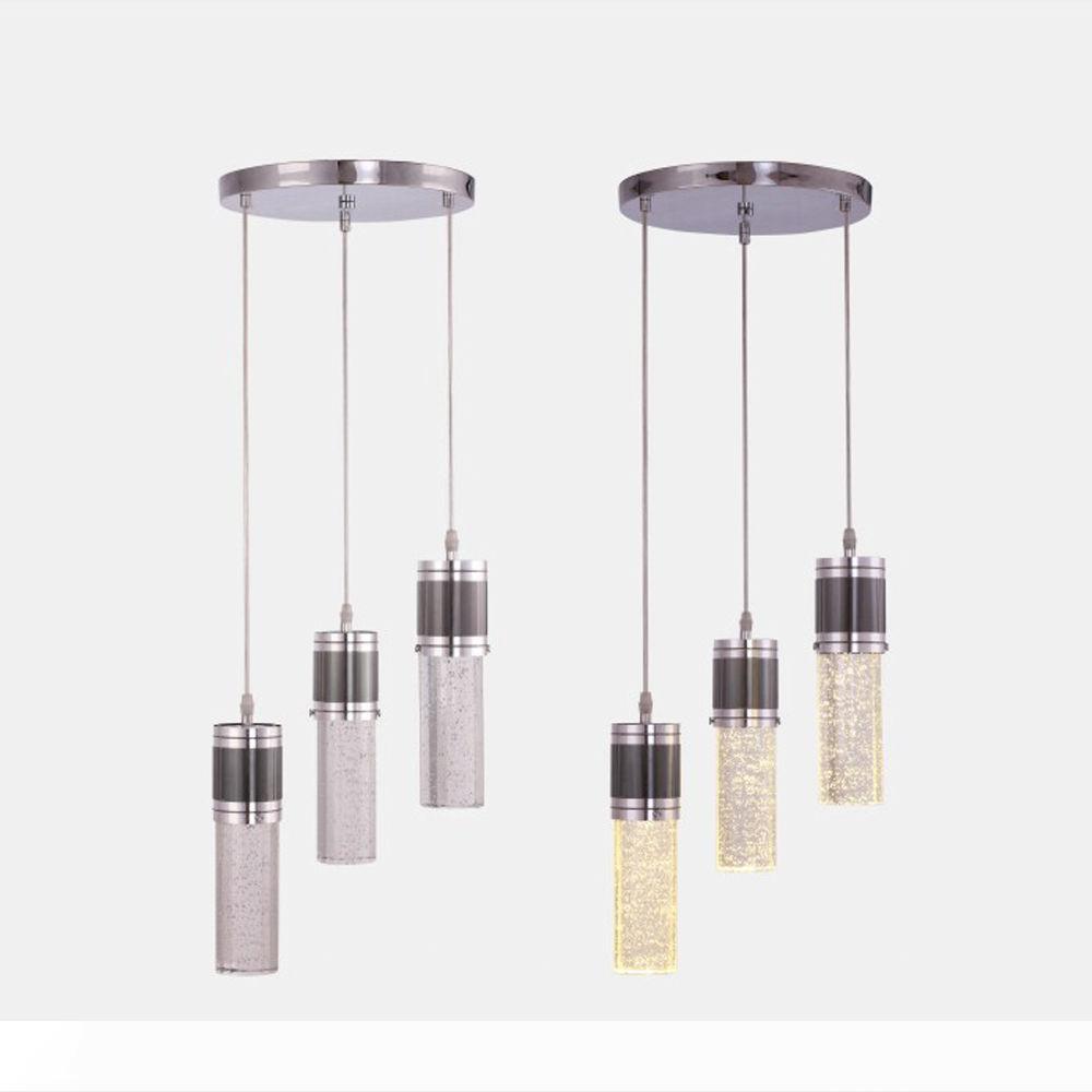 

Home decoration LED Bubble Crystal Hanging Lamp Three Lamps Chandelier Style Creative Lamp Lights Bubble Pendant Light Fixture