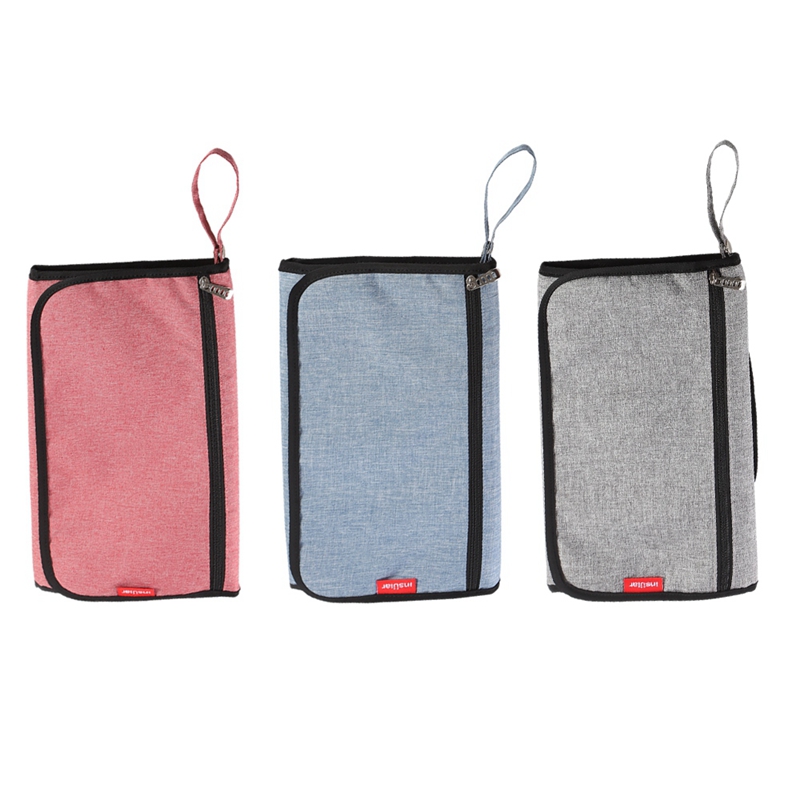 

Insular Waterproof Changing Pad Diaper Travel Cover Hand Folding Bags, Blue