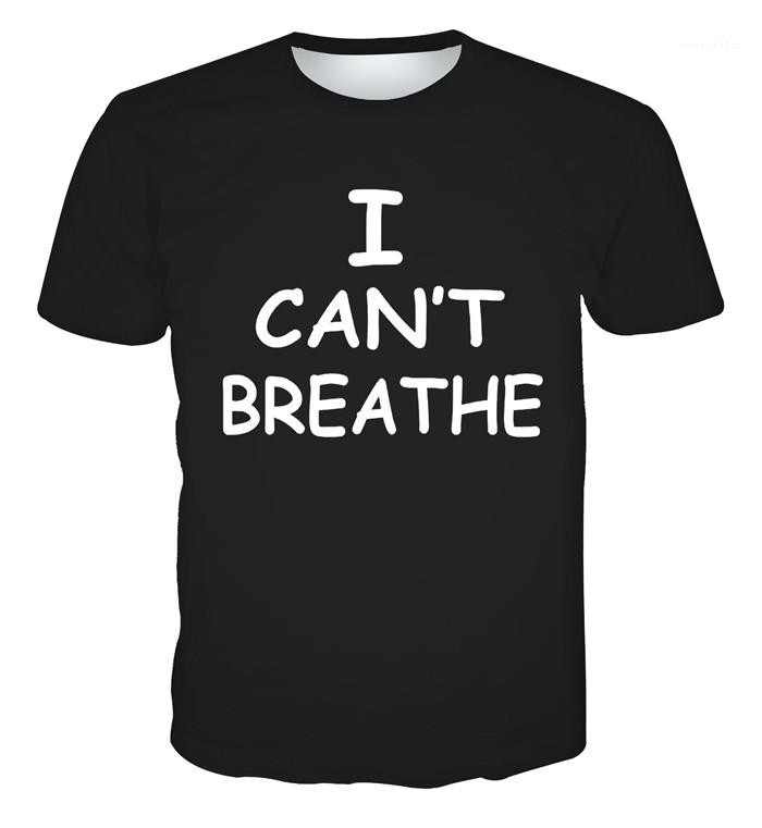 

Sleeve O Neck Slim Fit Casual Tees Homme Designer Top Mens Cant Breathe Summer Tshirt Letter Short