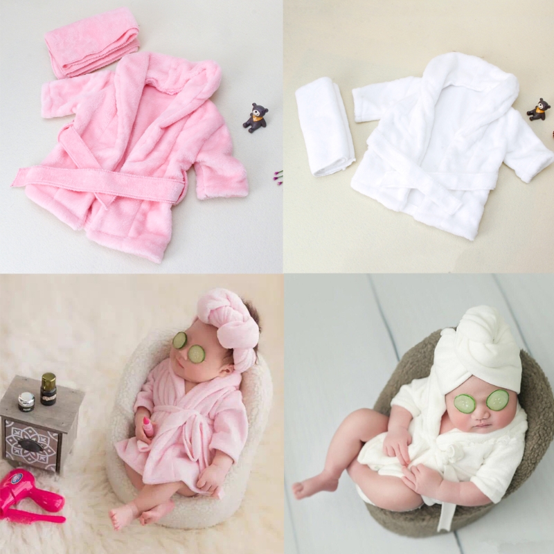 

2020 Bathrobes Wrap Newborn Photography Props Baby Photo Shoot Accessories