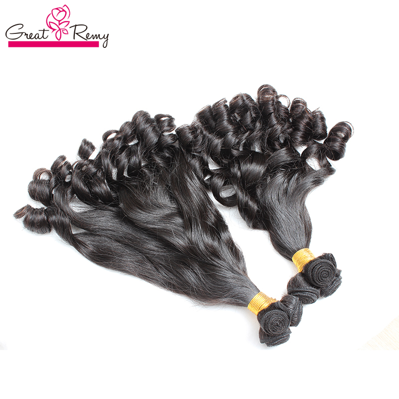 

greatremy 3pcs lot 100 brazilian virgin hair wefts aunty funmi hair extensions spiral curl natural color bouncy curls hair bundles