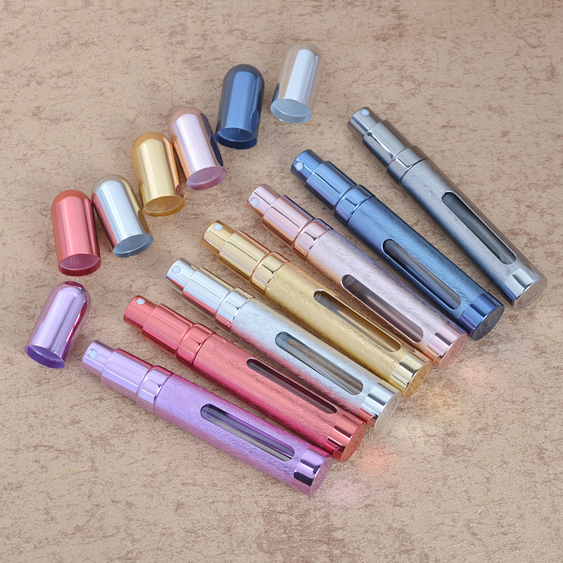

5Pcs/Lot 12ml Mini Refillable Portable Empty Atomizer Perfume Bottle Scent Pump Spray Case Travel Parfum Cosmetic Containers
