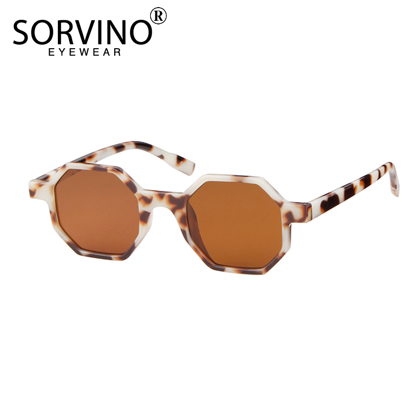 

SORVINO Unique Vintage Women Octagon Sunglasses 2020 Brand Designer Skinny Frame Square Sun Glasses White Red Pink Oculos SVN71