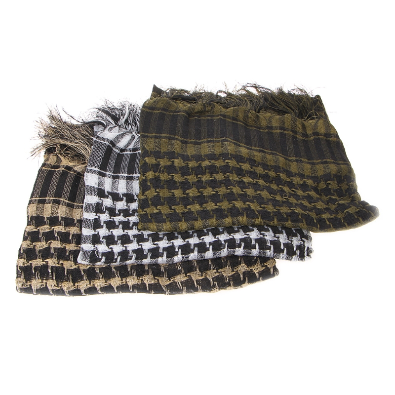 

Tactical Arab Scarf Comfortable Sport Scarf Hunting Cycling Shawl Head Wrap Army Camo Outdoor Accessories, Mud color