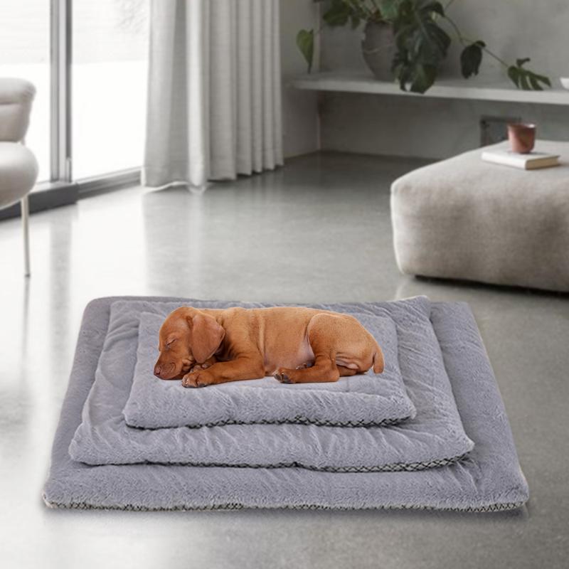 

Bone Pet Bed Warm Pet Bed Linen For Small Medium Large Dog Soft For Dogs Washable House Cat Puppy Cotton Kennel Wash #15, Polyester blue