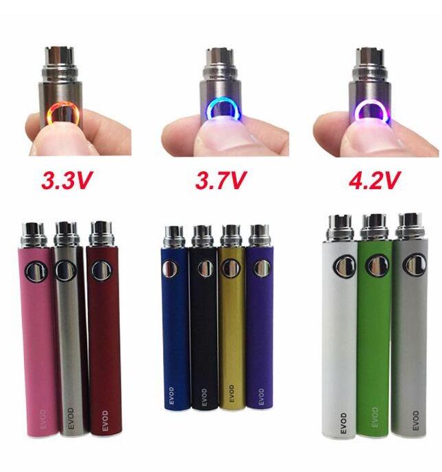 

EVOD Preheat VV Vaporizer Battery 1100 900 650mAh Variable Voltage E Cigarette 510 Thread Vape Pen & E-Cig USB Charger eGo-T MT3 CE4 CE5