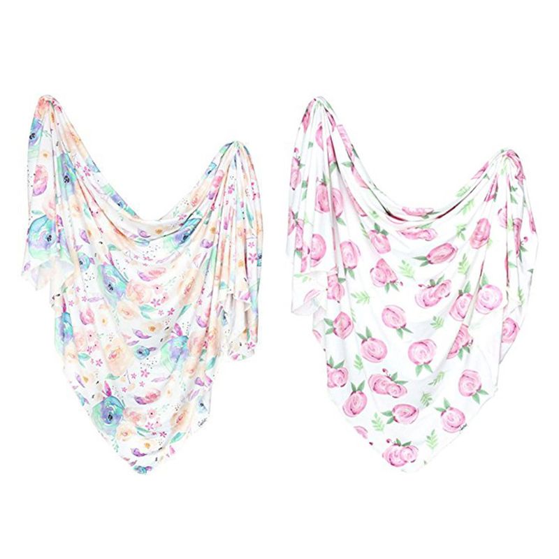 

Newborn Baby Receiving Blanket Floral Swaddle Wrap Infant Sleepsack Bath Towel A2UB