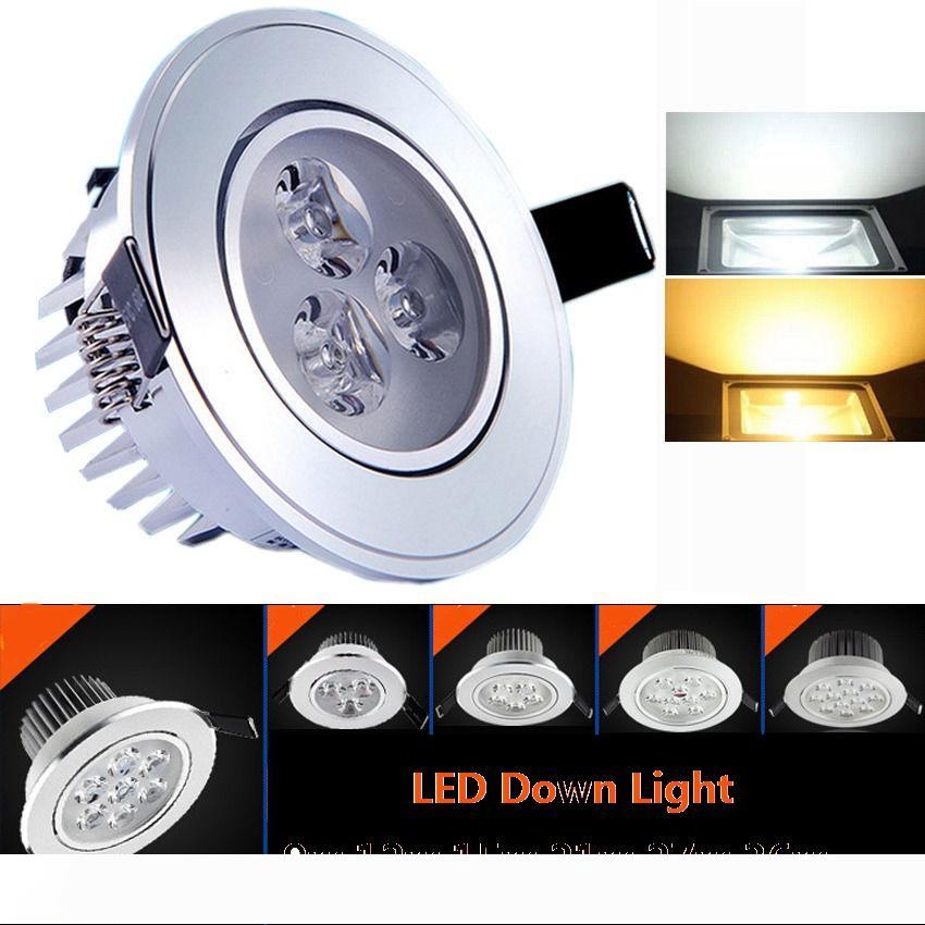 

power Led ceiling lamp 9W 12W 15W 21W 27W 36W 85-265V LED lighting spotlight down light with led drive