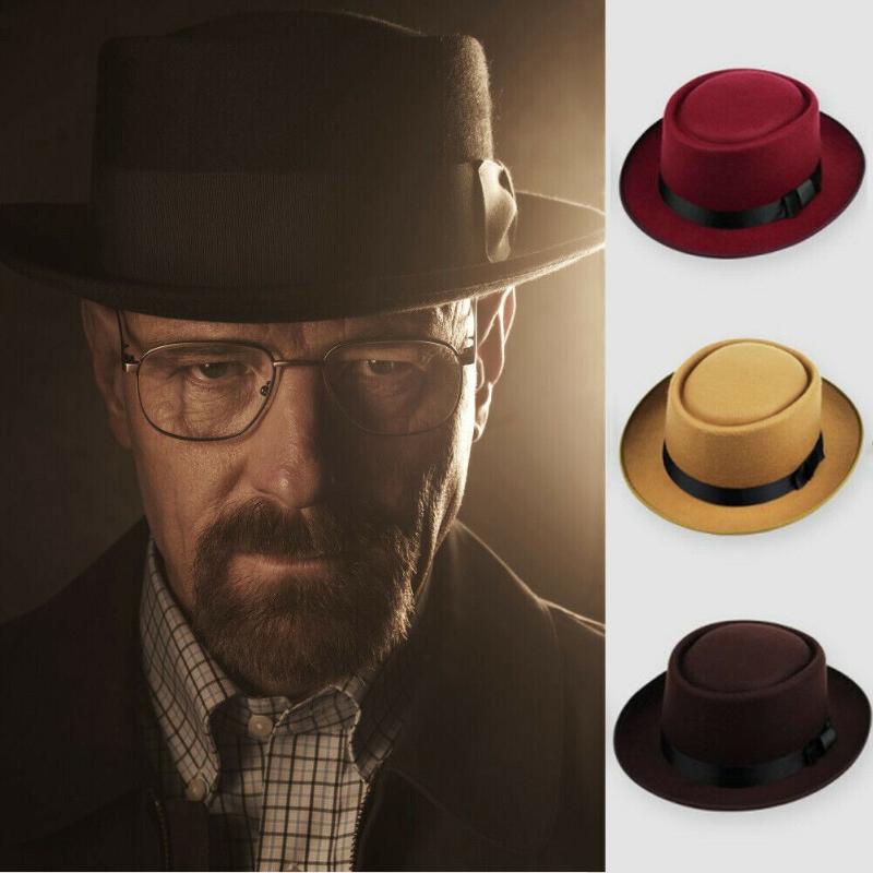 

Unisex Men Women Classic Fe Pork Pie Hat Trilby Jazz Cap Gentleman Fe Cap, Khaki