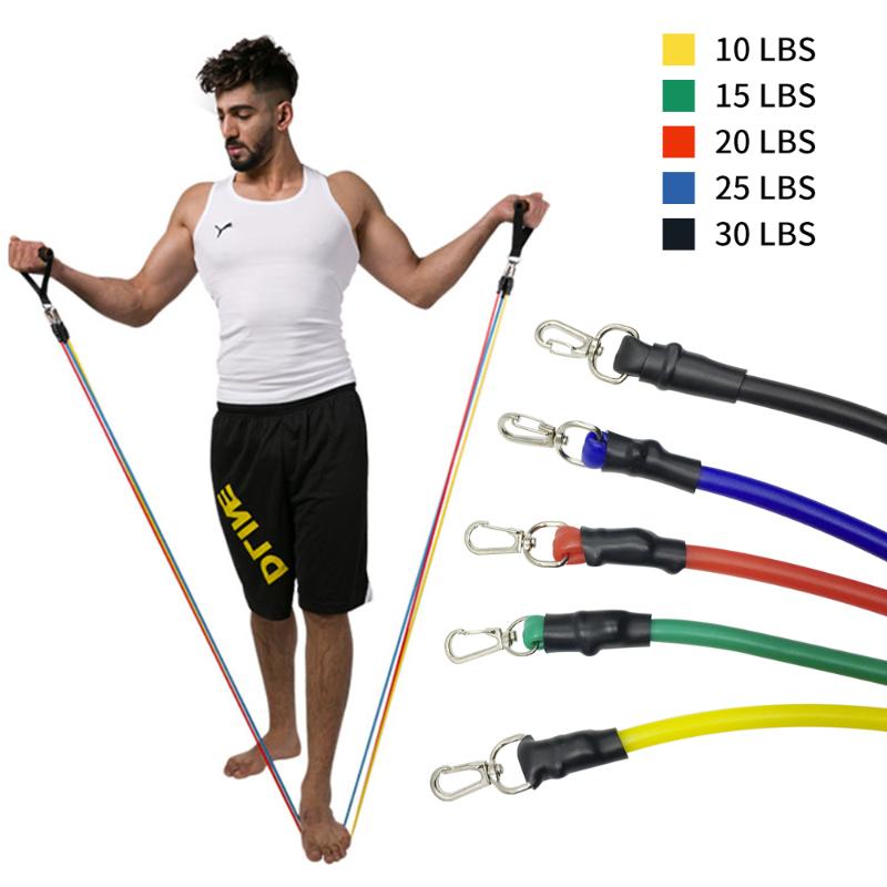 

Loop Tube Bands Fitness equipment resistance bands set workout exercise Yoga Stretch Training Home Gyms Elastic Pull Rope, Green