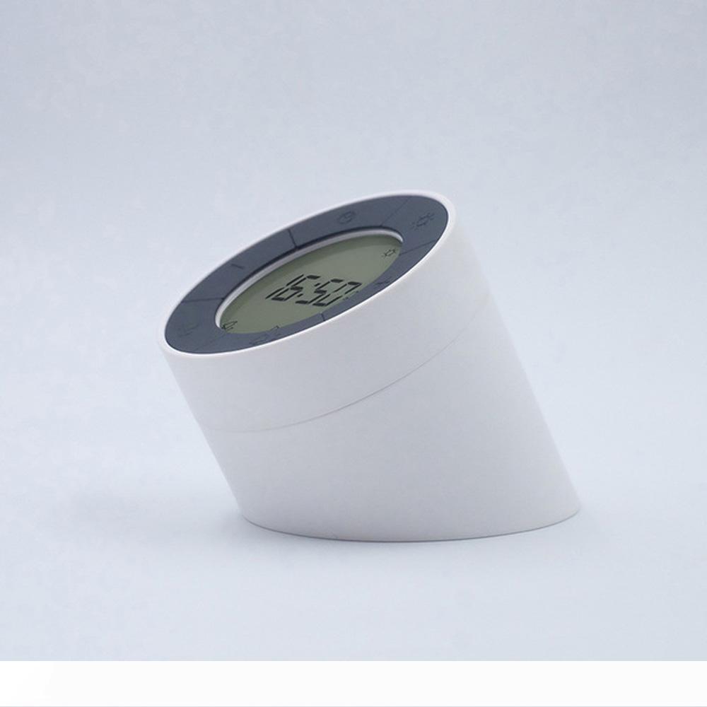 

BRELONG rechargeable dual-use gravity sensor night light combination alarm clock dimmable atmosphere light white 1 pc