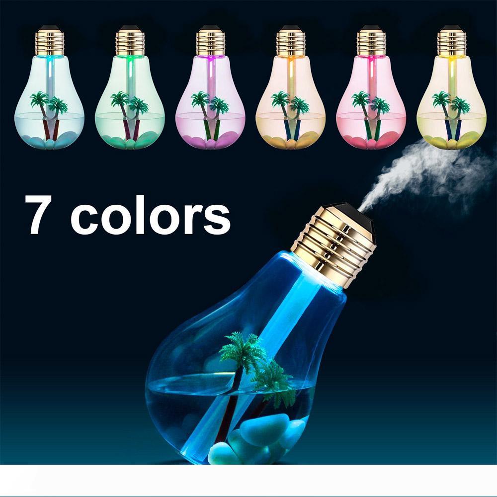 

BRELONG creative LED mute bulb light humidifier air colorful luminous atomizer decorative night light for family bedroom
