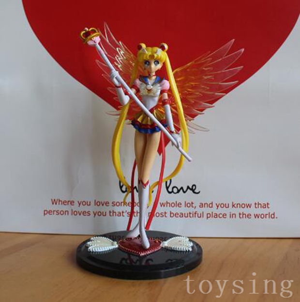 

MYKPOP]SAILOR MOON Cute Figures Cartoon Figure Decoration for Desk Birthday Cake Fans Collection Amine SC20042333, White