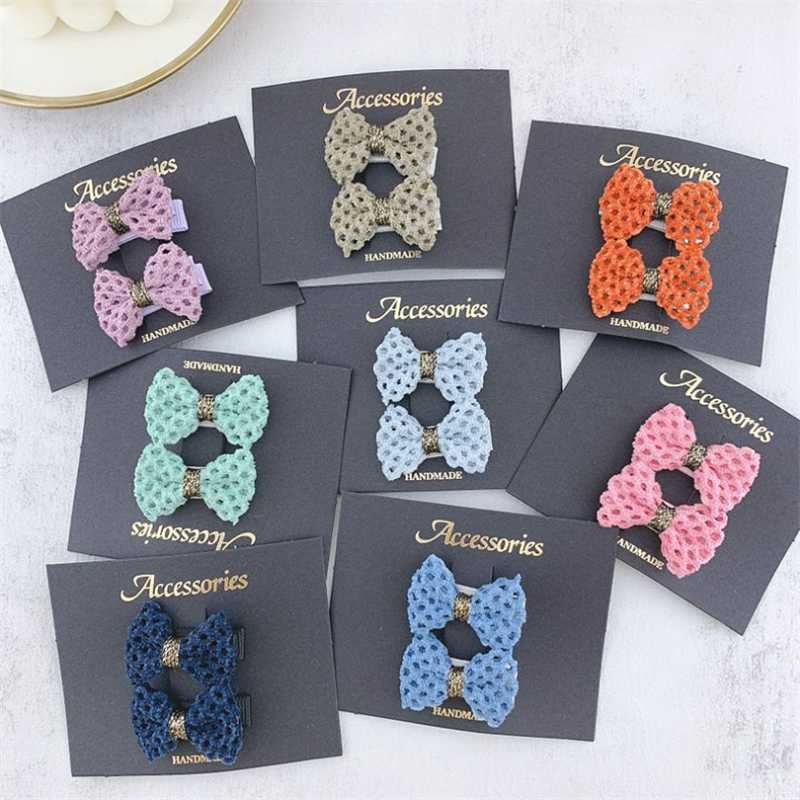 

5set/lot Children Hair Clips Small Hair Bow Clip Children Barrettes Rope Little Girls Gifts Kids Accessories, Hair clip set 7