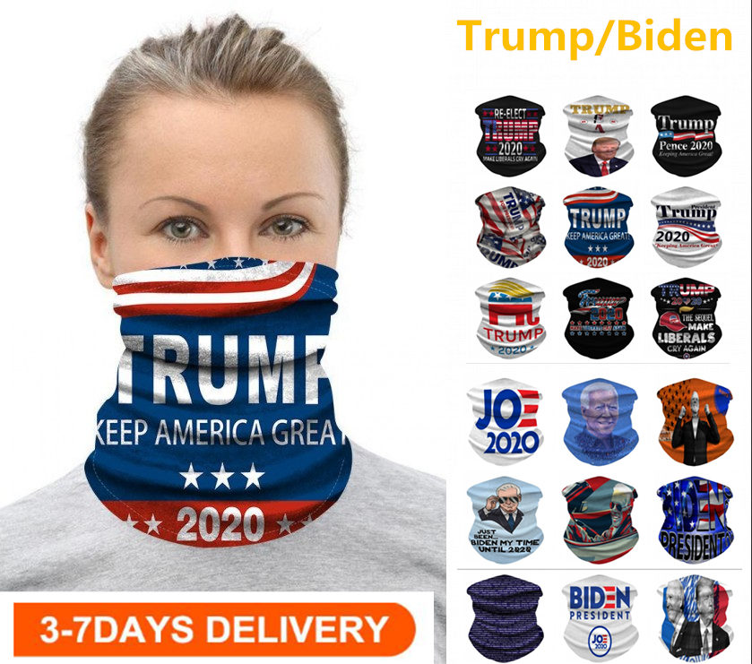 

US STOCK Cycling Mask Scarf Unisex Bandana Motorcycle Scarves Headscarf Neck Face Mask Outdoor Trump Keep America Great 2020 election FY9156
