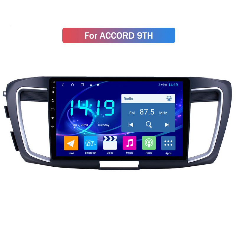 

IPS Screen Car multimedia Video player For Honda ACCORD 9TH Stereo Head Unit GPS Sat Nav Radio BT USB RDS AM/FM SWC
